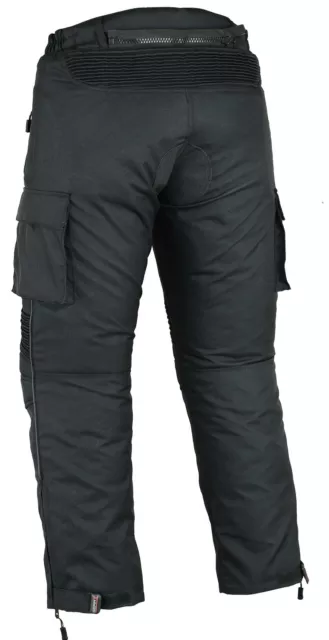 Mens Cargo Motorbike Motorcycle Trousers Armour Protection Waterproof 3