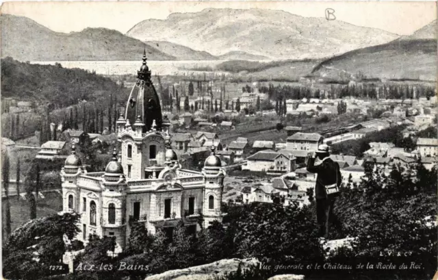 CPA AK AIX-les-BAINS General View and the Chateau de la Roche du Roi (681746)