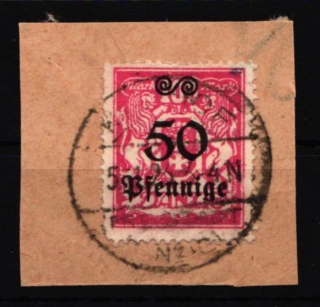 Danzig 187 gestempelt geprüft Infla Berin #IQ348