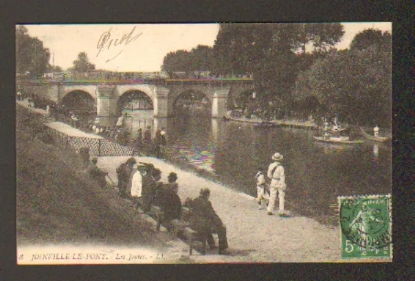JOINVILLE-LE-PONT (94) NAUTICAL JOUTES very animated in 1908