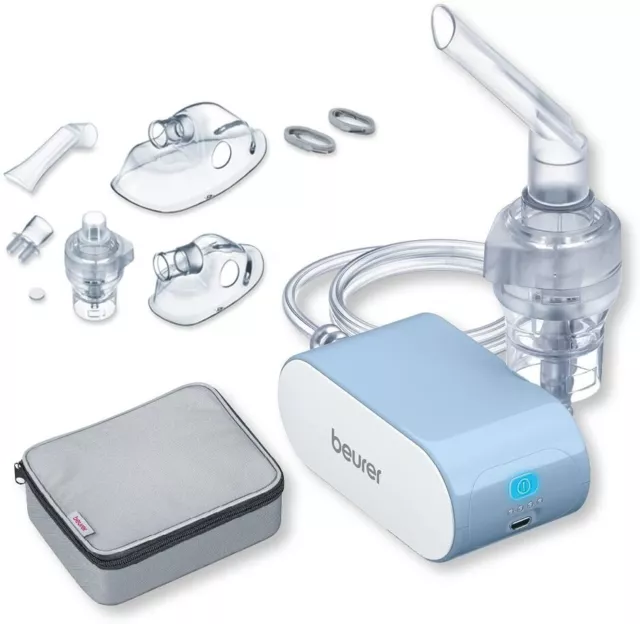 Beurer IH 60 Inhalator, tragbares Inhaliergerät mit wiederaufladbarem Akku - NEU