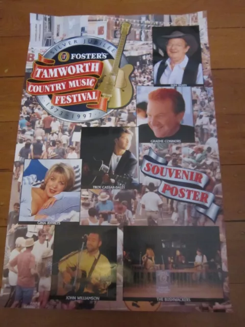 Tamworth Country Music Festival Silver Jubilee Poster Feat. Slim Dusty & Others