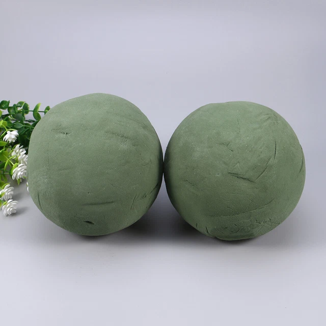 2 PIEZAS bolas de espuma blanca arreglo floral bola de espuma ramo de flores