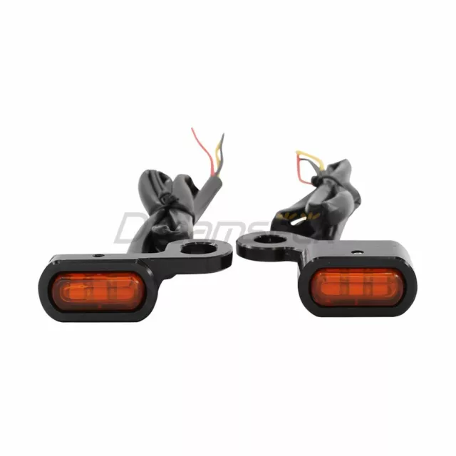 2pcs Clignotants pour Harley Sportster XL 2004-2021 Mini LED Indicateur Lumière 3