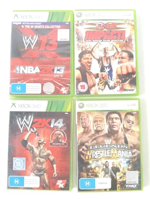 WWE Wrestling games (Microsoft Xbox 360) 360 TESTED