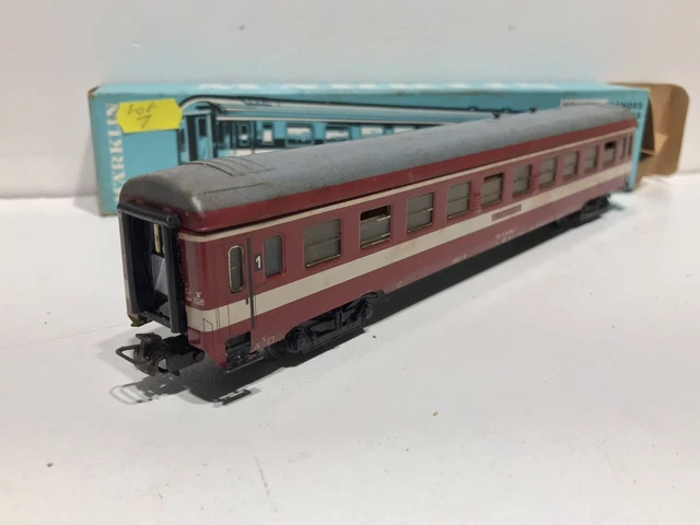 Rail Rtain MARKLIN 4075 HO 3 Rail SNCF D Train First Class Coach Boxed (LOT 7) £89 ...
