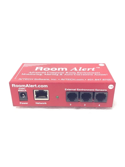 AVTECH Room Alert environment monitor rma-71826 WORKING no Cables FREE SHIPPING
