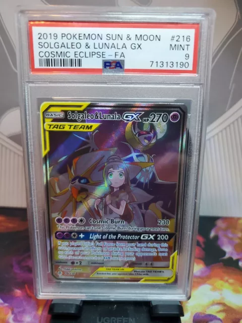 Solgaleo & Lunala GX TAG TEAM 75/236 Lillie SM Cosmic Eclipse Pokemon NM  2019