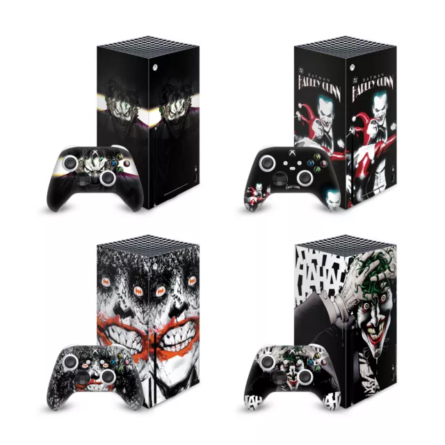 Joker Dc Comics Character Art Vinyl Skin Decal For Series X Console & Controller