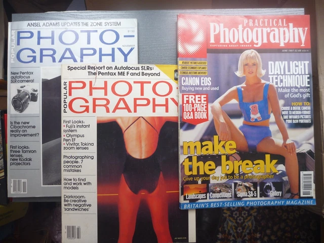 Cuadernos de FOTOGRAFÍA en inglés de 1981, '82 & '97