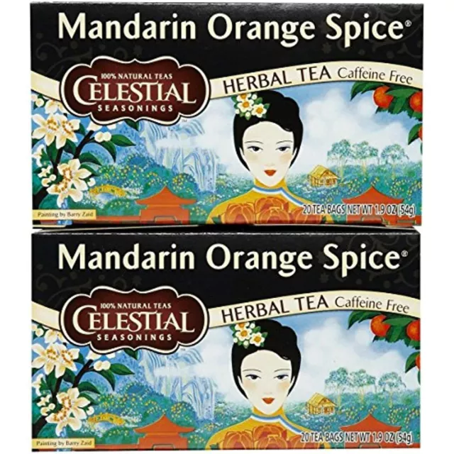 Celestial Seasonings Mandarin Orange Spice Tea Bags 2 PACK