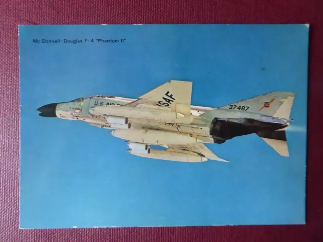 Carte Postale Post Card Mcdonnell Douglas F-4 Phantom Ii Usaf Us Air Force