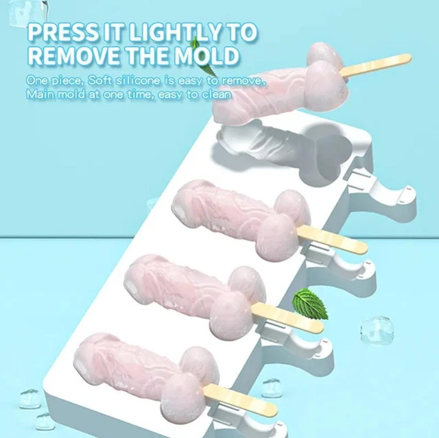 Mini stampi per ghiaccio a forma di pene per fare candele e cocktail sapone per torta