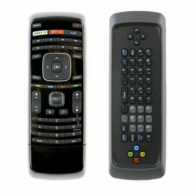New XRT300 Qwerty Keyboard Remote Control with Vudu for VIZIO LCD LED Smart TV