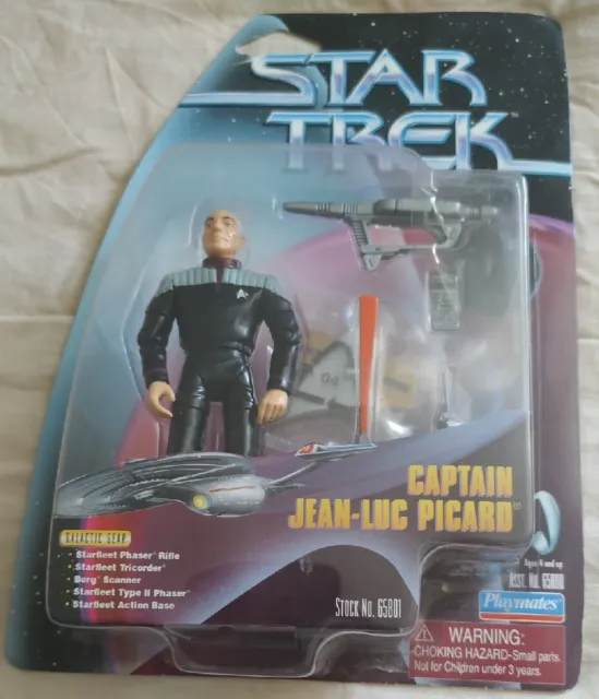 Playmates Captain Jean-Luc Picard Star Trek The Next Generation Action Figure...