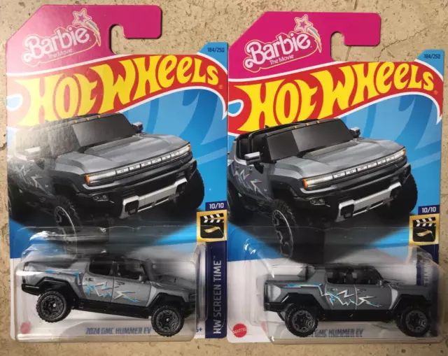 HOT WHEELS Barbie The Movie 2024 GMC Hummer EV 184 Mainline 2023 Lot