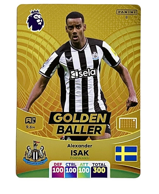 PANINI ADRENALYN XL Premier League 2024 Alexander Isak Newcastle Golden