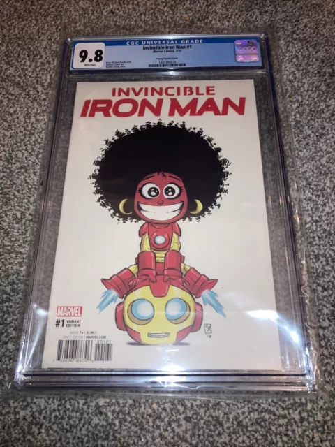 Invincible Iron Man #1  Skottie Young Variant CGC 9.8