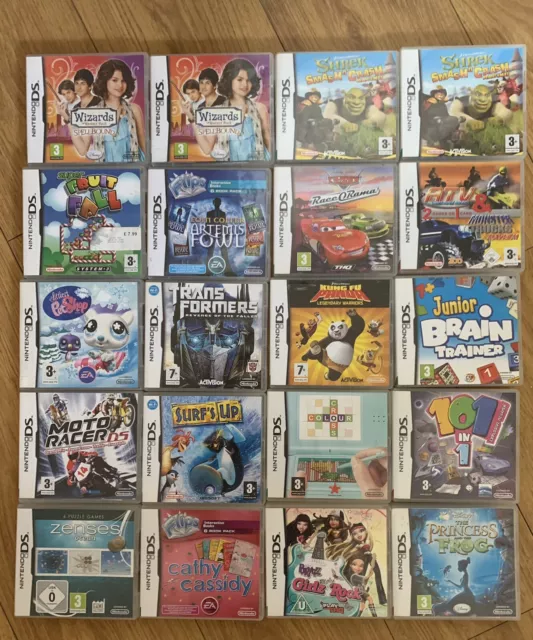 20x Nintendo DS Empty Replacement Game Boxes Cases And Manuals NO GAMES