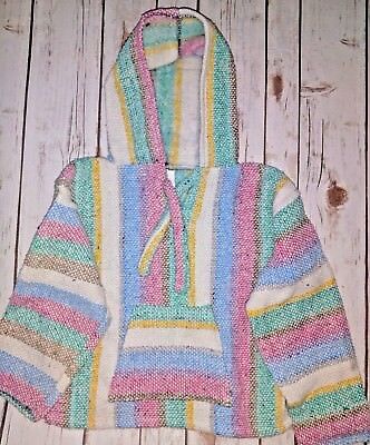 Mexican Baja Surfer Hoodie Children White pastel Multicoloured size 4-5 toddler