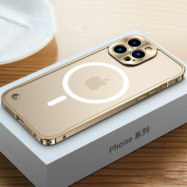 Metall Magsafe Handy Hülle Für iPhone 14 13 12 11 Pro Max Mini Schutz Case
