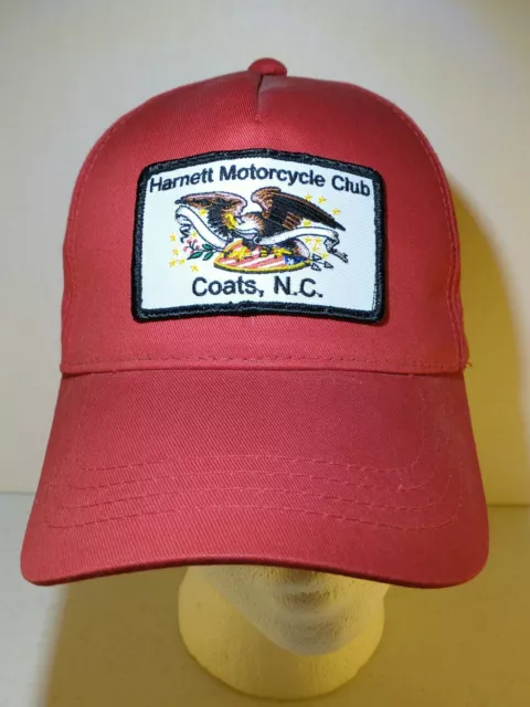 Harnett Motorcycle Biker Club Snapback Hat/Cap Coats North Carolina Patch Hat 2