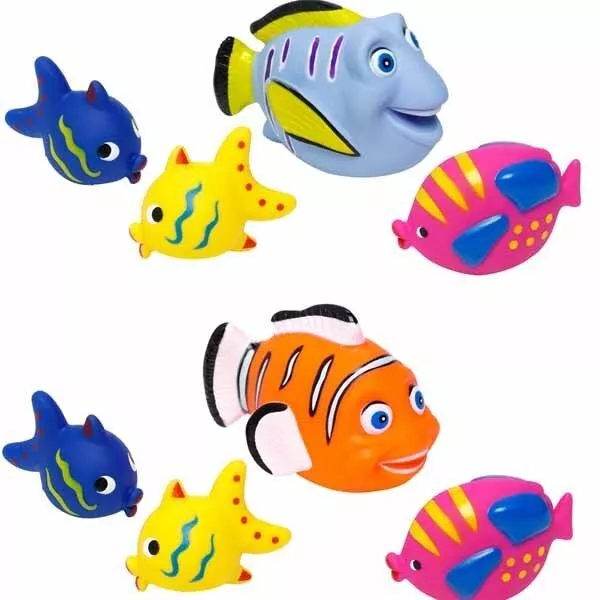 Pesci per Vasca da Bagno 4 pz Modelli Assortiti Animali Pesciolini Pesce Bambini 2