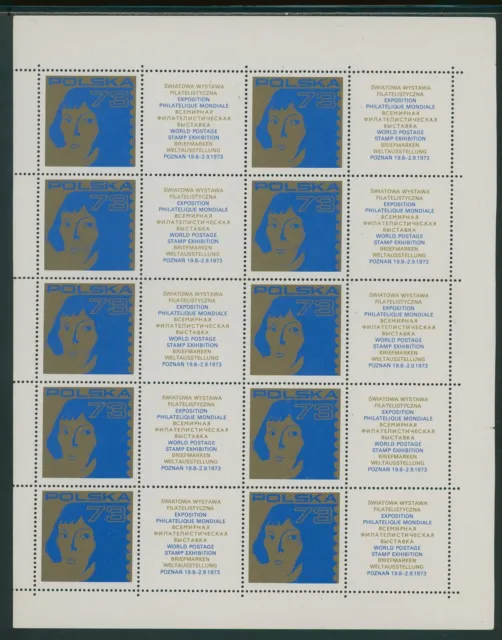 Poland OS #47 MNH SHEET World Stamp EXPO Poznan 1973 $$