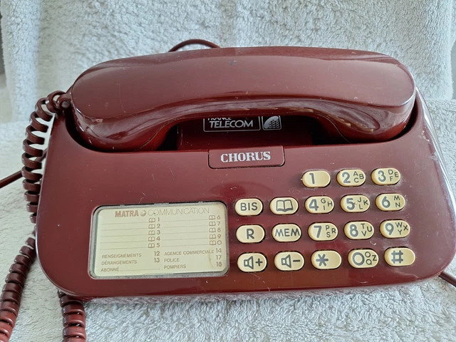 Téléphone fixe ancien a touche matra - Collection