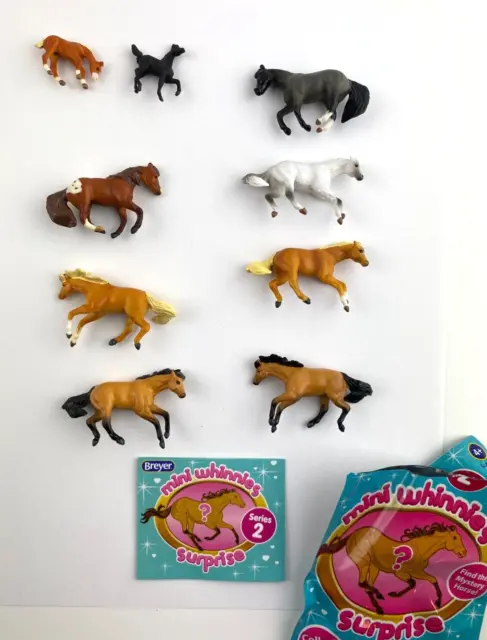 Breyer Mini Whinnies Surprise LOT (8 total) w/ original packages 2018