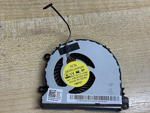 Ventilateur CPU Pour Dell Latitude 3440 UMA - Référence 0PKP5N PKP5N, 5V 0.4A, Compatible BN7506S5H-002P