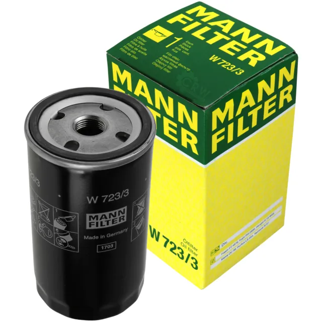 Originale MANN-FILTER Filtro Olio per Sistema Idraulico Lavoro W 723/3