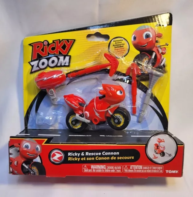 Ricky Zoom T20121EN Lightning Rescue Ricky, Action Figure, Wheeling, Large  9-Inch Motorcycle Lights, Free Standing Kids Motorbike Toys for Boys and