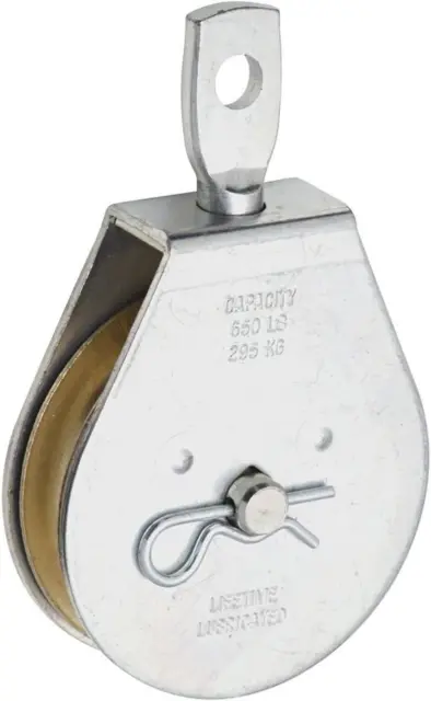 National Hardware N220-004 3211BC Swivel Single Pulley in Zinc Plated