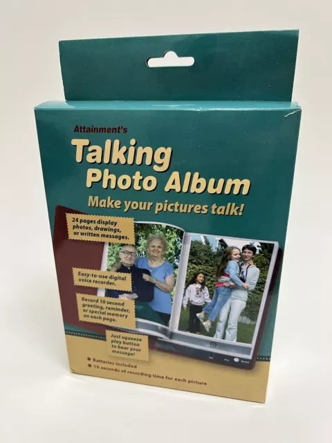 Attainments Talking Photo Album Brand New in Box Memory Book