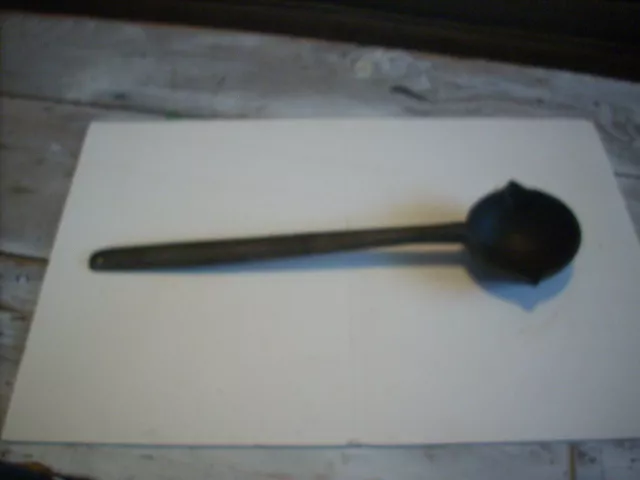 vintage- cast iron ladle for melting lead for bullets/lead toys