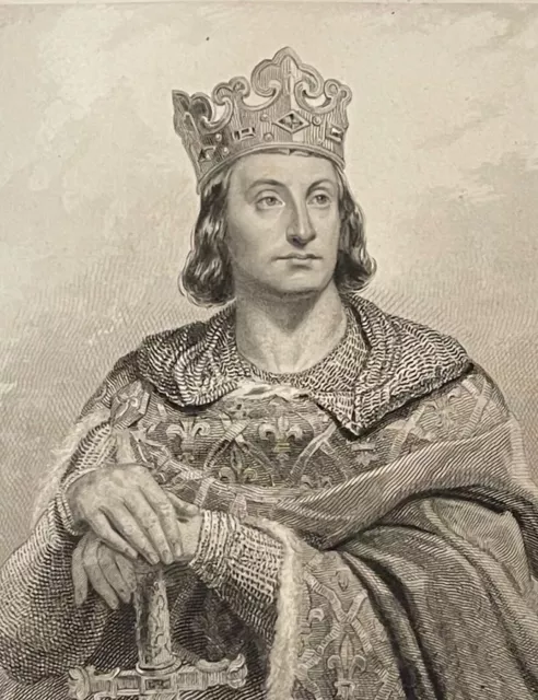 Louis Ix (1214-1270) Saint Louis King de France Capetian After Greuze  Towards