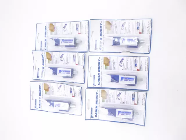 6 Pack Newborn Caulk Buddy Caulk Finishing Tool & Caulk Saving Caps