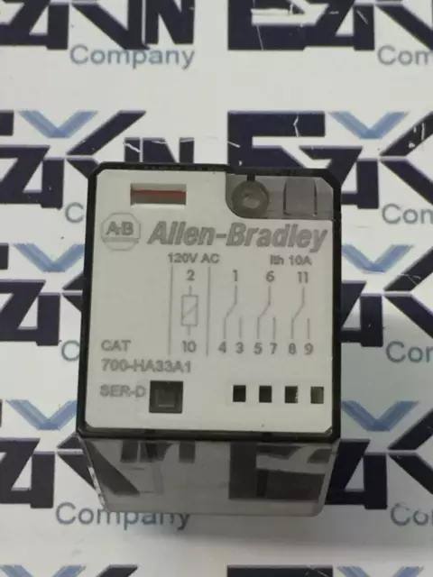 Allen-Bradley 700-HA33A1 SER.D Relay 120VAC 10A