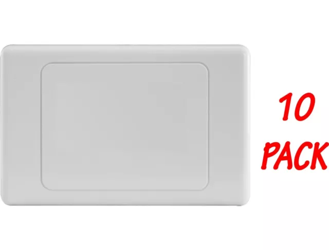 10 x Blank Wall Plate - Electrical Wallplate Empty Switch plate - SAA