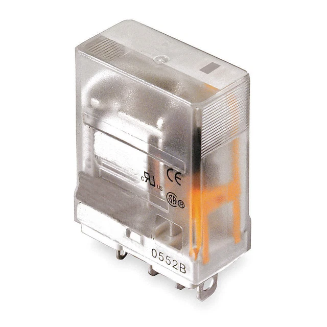 DAYTON 1EHC4 Gen Purpose Relay,5 Pin,Square,120VAC