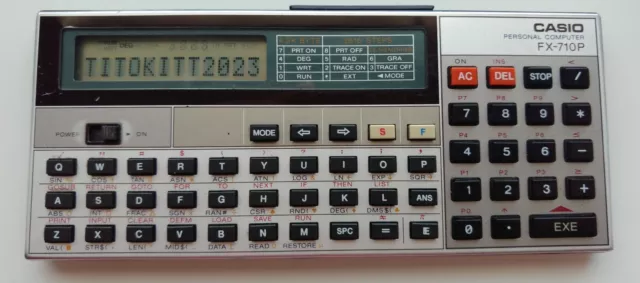 Casio Fx-710P Personal Computer Scientific Calculator