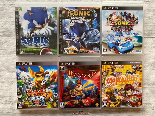 SONY PS3 Sonic The Hedgehog &  Ratchet And Clank & Papettia & Modnation set