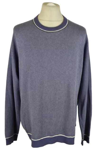 TED BAKER Blue Crewneck Jumper size 5 Mens Pullover Outdoors Outerwear Menswear