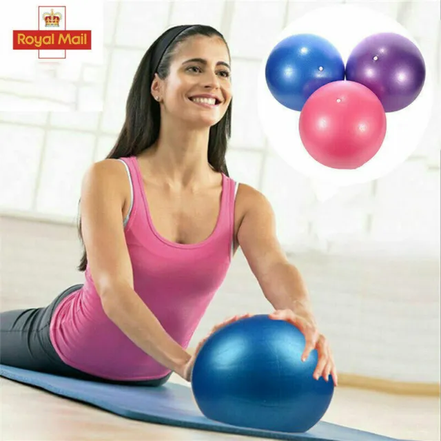 25cm Yoga Ball, Anti Burst Pilates Balls Fitness Balance & Pregnancy Exercise