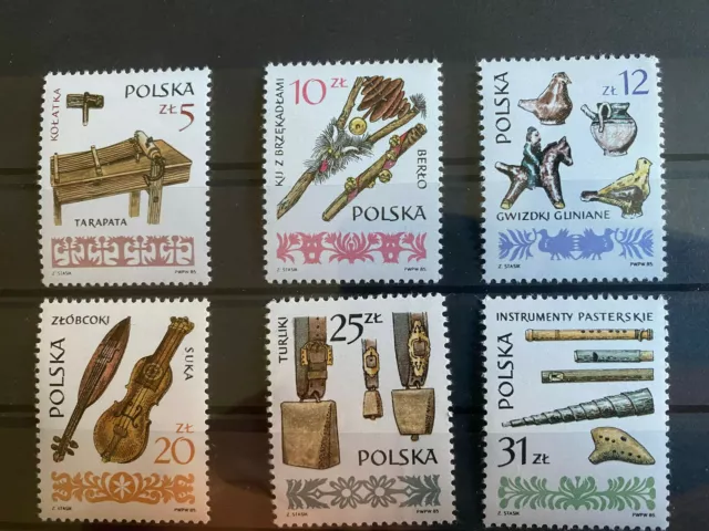 Briefmarken Polen Polska 1985 Mi-Nr. 2979 - 2984 postfrisch