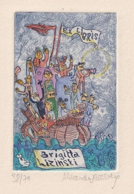 ALEXANDRA VON HELLBERG: Exlibris für Brigitta Lizinski,