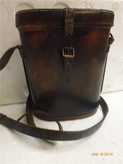 Vintage leather binocular best sale case
