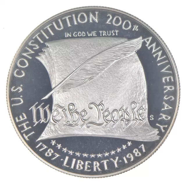 1987-S Proof Constitution Commemorative Silver Dollar $1 *0061
