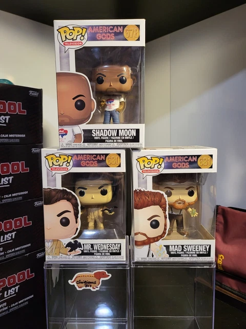 Funko Pop American Gods Set/Lot/Bundle Shadow Wednesday Sweeney Minor Box Dmg